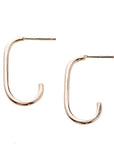 Paper Clip Hoops - 14K Gold Fill - KMJ ZUZKO Jewelry - Earrings