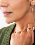 Tourmaline Trio Ring - 14k Gold + Tourmaline - KMJ Hilary Finck Jewelry - Ring