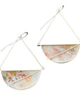 Captured® Dendritic Agate Triangle Earrings - KMJ Hilary Finck Jewelry - Earrings