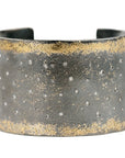 City Lights Cuff - 22k Gold, Oxidized Silver + Reclaimed Diamonds - KMJ Kate Maller Jewelry Jewelry - Bracelets