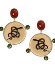 The Serpent Dot Earrings