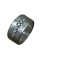 Encrusted Wide Basic Band - Silver + Diamonds - KMJ Made By Branch Jewelry - Rings