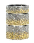 Dusted Slice Band + Diamonds - 22k, Oxidized silver + VS Diamonds - KMJ Kate Maller Jewelry Jewelry - Rings