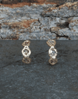 Mirage Huggies - 14k Gold + Diamonds - KMJ Emilie Shapiro Fine Jewelry - Earrings