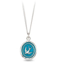 Free Spirited Talisman - Capri Blue + Bright Sterling Silver