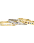 Everyday Diamond Band - 18ky Gold, 14kpw Gold + VS Diamonds - KMJ Kate Maller Jewelry Jewelry - Bridal