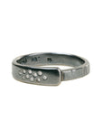 Luxe Aspen Band - Oxidized Silver + Reclaimed Diamonds