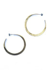 Gaia Hoops | Large - Brass - KMJ Claire Sommers Buck Jewelry - Earrings