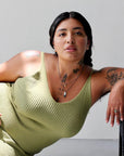 Sacred Heart Necklace - Oxidized Brass + Sterling Silver - KMJ Claire Sommers Buck Jewelry - Necklaces