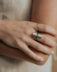 Terra Ring - Brass + Sterling Silver - KMJ Claire Sommers Buck Jewelry - Rings