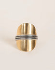 Terra Ring - Brass + Sterling Silver