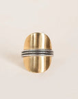 Terra Ring - Brass + Sterling Silver - KMJ Claire Sommers Buck Jewelry - Rings