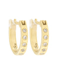 Fav Hoops Chubby - 18ky Gold + VS Diamonds - KMJ Kate Maller Jewelry Jewelry - Earrings