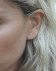 Mirage Studs - 14ky + Diamonds - KMJ Emilie Shapiro Fine Jewelry - Earrings