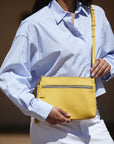 Sydney Crossbody - Pebble Grain, Lemon