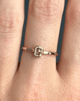 Mirage Single Ring - 14ky + Diamond - KMJ Emilie Shapiro Fine Jewelry - Rings