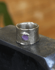 EOS Ring - Brass + Ruby - KMJ Emilie Shapiro Jewelry - Rings