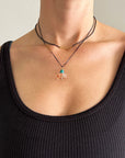 Black and Gold 3-way Chain - 18k Gold + Sterling Silver - KMJ Hilary Finck Jewelry - Necklace
