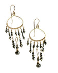 Pyrite Fringe Earrings