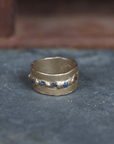 Rapids Ring - Brass + Blue Sapphire - KMJ Emilie Shapiro Jewelry - Rings