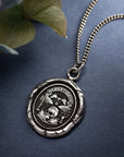 Memento Mori Talisman - Sterling Silver - KMJ Pyrrha Jewelry - Necklace