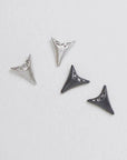 Mini Tooth Studs - Silver and Diamonds - KMJ Made By Branch