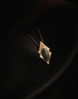 Morning Star Necklace - Oxidized Brass, Sterling Silver + African Turquoise - KMJ Claire Sommers Buck Jewelry - Necklaces