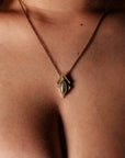 Morning Star Necklace - Oxidized Brass, Sterling Silver + African Turquoise - KMJ Claire Sommers Buck Jewelry - Necklaces