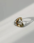 Morning Star Ring - Oxidized Brass + Sterling Silver - KMJ Claire Sommers Buck Jewelry - Rings