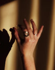 Morning Star Ring - Oxidized Brass + Sterling Silver - KMJ Claire Sommers Buck Jewelry - Rings