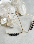 Leslie Earrings - 14k Gold-Fill + Black Spinel - KMJ James & Jezebelle Jewelry - Earrings