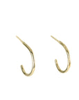 Miniest Hoop Earrings - 18k Gold, 22k Gold Dusted, Oxidized Silver