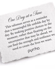 One Day at a Time Talisman - Capri Blue + Bright Sterling Silver