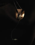Paloma Necklace - Oxidized Brass, Sterling Silver + African Turquoise - KMJ Claire Sommers Buck Jewelry - Necklaces