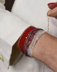 Red Carnelian Wrap Bracelet - Necklace - 14k Yellow Gold / Regular / 34" - KMJ Anne Sportun Jewelry - Bracelet