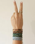 Sakoda Emerald Wrap Bracelet-Necklace - 14k Gold + Sakoda Emerald - KMJ Anne Sportun Jewelry - Bracelets