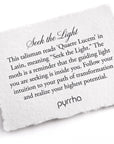 Seek the Light Talisman - Sterling Silver