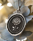 Sunflower Talisman - Sterling Silver