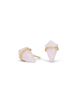 Small Kite Stone Studs - 18k Gold