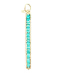 Persian Turquoise Beaded Stick Pendant - KMJ Hilary Finck Jewelry - Necklaces