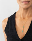 Persian Turquoise Beaded Stick Pendant - KMJ Hilary Finck Jewelry - Necklaces