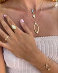 Petite Vibrancy Bracelet - 18k Gold + Diamonds - KMJ Meredith Young Jewelry Jewelry - Bracelets