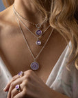 Ever Changing Appreciation Talisman - Mystic Violet + Bright Sterling Silver