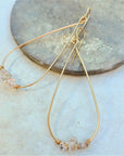 Ciele Earrings - 14k Gold Fill +Herkimer Diamond - KMJ James & Jezebelle Unclassified