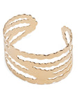 Pearl Strands Cuff - Gold - KMJ Ashley Buchanan Jewelry - Bracelets