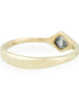 Four Corners Ring - Kite Shaped Salt + Pepper Diamond - KMJ Erin Cuff Jewelry - Rings
