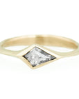 Four Corners Ring - Kite Shaped Salt + Pepper Diamond - KMJ Erin Cuff Jewelry - Rings