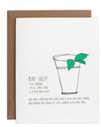 Mint Julep Card - KMJ Underwood Press Gifts - Card