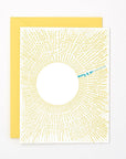 Thinking of You Eclipse Letterpress Card - KMJ Helen Edna Gifts - Card
