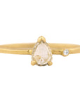 Wink Translucent Rose Cut Diamond Ring - 18k Gold